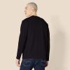 imageAmazon Essentials Mens RegularFit Crewneck TShirts LongSleeveBlack