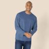 imageAmazon Essentials Mens RegularFit Crewneck TShirts LongSleeveBlue Heather
