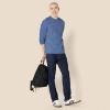 imageAmazon Essentials Mens RegularFit Crewneck TShirts LongSleeveBlue Heather