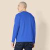 imageAmazon Essentials Mens RegularFit Crewneck TShirts LongSleeveBright Blue