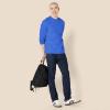 imageAmazon Essentials Mens RegularFit Crewneck TShirts LongSleeveBright Blue