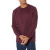 imageAmazon Essentials Mens RegularFit Crewneck TShirts LongSleeveBurgundy