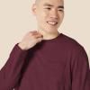 imageAmazon Essentials Mens RegularFit Crewneck TShirts LongSleeveBurgundy