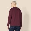 imageAmazon Essentials Mens RegularFit Crewneck TShirts LongSleeveBurgundy