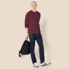 imageAmazon Essentials Mens RegularFit Crewneck TShirts LongSleeveBurgundy