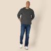 imageAmazon Essentials Mens RegularFit Crewneck TShirts LongSleeveCharcoal Heather