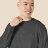 imageAmazon Essentials Mens RegularFit Crewneck TShirts LongSleeveCharcoal Heather