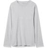 imageAmazon Essentials Mens RegularFit Crewneck TShirts LongSleeveLight Grey Heather