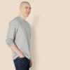imageAmazon Essentials Mens RegularFit Crewneck TShirts LongSleeveLight Grey Heather