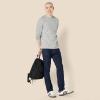 imageAmazon Essentials Mens RegularFit Crewneck TShirts LongSleeveLight Grey Heather