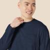 imageAmazon Essentials Mens RegularFit Crewneck TShirts LongSleeveNavy