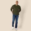 imageAmazon Essentials Mens RegularFit Crewneck TShirts LongSleeveOlive Heather
