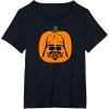 imageAmazon Essentials Star Wars Darth Vader Halloween Pumpkin Jack OLantern TShirtBlack