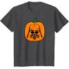 imageAmazon Essentials Star Wars Darth Vader Halloween Pumpkin Jack OLantern TShirtDark Heather Grey