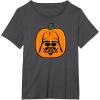 imageAmazon Essentials Star Wars Darth Vader Halloween Pumpkin Jack OLantern TShirtDark Heather Grey