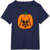 imageAmazon Essentials Star Wars Darth Vader Halloween Pumpkin Jack OLantern TShirtNavy Blue
