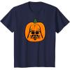 imageAmazon Essentials Star Wars Darth Vader Halloween Pumpkin Jack OLantern TShirtNavy Blue