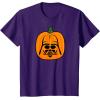 imageAmazon Essentials Star Wars Darth Vader Halloween Pumpkin Jack OLantern TShirtPurple