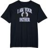 imageAmazon Essentials Star Wars Mens Darth Vader I Am Your Father Collegiate Crest TShirt Black SmallBlack