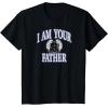 imageAmazon Essentials Star Wars Mens Darth Vader I Am Your Father Collegiate Crest TShirt Black SmallBlack