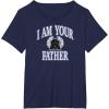 imageAmazon Essentials Star Wars Mens Darth Vader I Am Your Father Collegiate Crest TShirt Black SmallNavy Blue