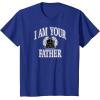 imageAmazon Essentials Star Wars Mens Darth Vader I Am Your Father Collegiate Crest TShirt Black SmallRoyal Blue