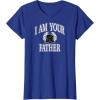 imageAmazon Essentials Star Wars Mens Darth Vader I Am Your Father Collegiate Crest TShirt Black SmallRoyal Blue