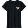 imageAmazon Essentials The Mandalorian Grogu Holding a Valentines Heart TShirtBlack