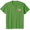 imageAmazon Essentials The Mandalorian Grogu Holding a Valentines Heart TShirtGrass Green