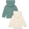 imageAmazon Essentials Unisex Babies Hooded Sweater Pack of 2Dark Sage GreenOatmeal