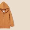 imageAmazon Essentials Unisex Toddlers and Babies French Terry ZipUp Hoodie MultipacksBeigeDark Camel