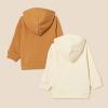 imageAmazon Essentials Unisex Toddlers and Babies French Terry ZipUp Hoodie MultipacksBeigeDark Camel