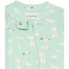 imageAmazon Essentials Unisex Toddlers and Babies SnugFit Cotton Footless Sleeper Pajamas MultipacksMint Green Forest AnimalsPurple DotsWhite