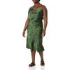 imageAmazon Essentials Womens Georgette Slip Skirt Previously Daily RitualOlive Marble Print