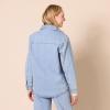 imageAmazon Essentials Womens OversizedFit Heavyweight Denim Shirt JacketLight Wash