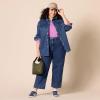 imageAmazon Essentials Womens OversizedFit Heavyweight Denim Shirt JacketMedium Wash