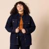 imageAmazon Essentials Womens OversizedFit Heavyweight Denim Shirt JacketRinse Wash