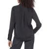 imageAmazon Essentials Womens RegularFit Satin Button Down Blouse Available in Plus SizeBlack