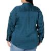 imageAmazon Essentials Womens RegularFit Satin Button Down Blouse Available in Plus SizeDark Navy Diamond