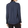 imageAmazon Essentials Womens RegularFit Satin Button Down Blouse Available in Plus SizeNavy