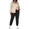 imageAmazon Essentials Womens RegularFit Satin Button Down Blouse Available in Plus SizeTan