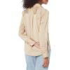 imageAmazon Essentials Womens RegularFit Satin Button Down Blouse Available in Plus SizeTan