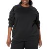 imageAmazon Essentials Womens RelaxedFit Crewneck Pullover LongSleeve Sweatshirt Available in Plus SizeBlack