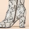 imageAmazon Essentials Womens Tall Heel BootSnake Faux Leather