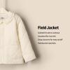 imageAmazon Essentials x Sofia Grainge Toddlers and Baby Girls Midweight Field Jacket with RuffleIvory