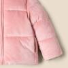 imageAmazon Essentials x Sofia Grainge Toddlers and Baby Girls Velour Puffer JacketRose