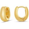 imageAmazon Essentials 14K Gold or Sterling Silver Plated Teardrop Huggie Hoop 12mmYellow Gold
