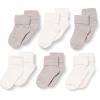 imageAmazon Essentials Baby Socks Unisex Turn Cuff 6 PairsLight GreyWhite