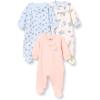 imageAmazon Essentials Disney  Star Wars  Princess Baby Girls Cotton Coveralls Pack of 3Alice Tea Party