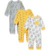 imageAmazon Essentials Disney  Star Wars  Princess Baby Girls Cotton Coveralls Pack of 3Winnie the Pooh Oh Bother